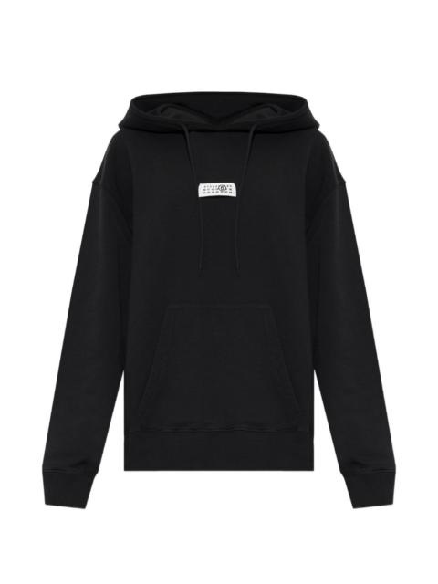 MM6 Maison Margiela logo-patch drawstring hoodie