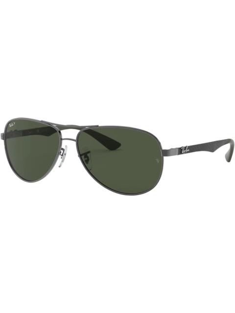 Ray-Ban Ray-Ban RB8313 Sunglasses Carbon Fiber Gunmetal/Green (RB8313)