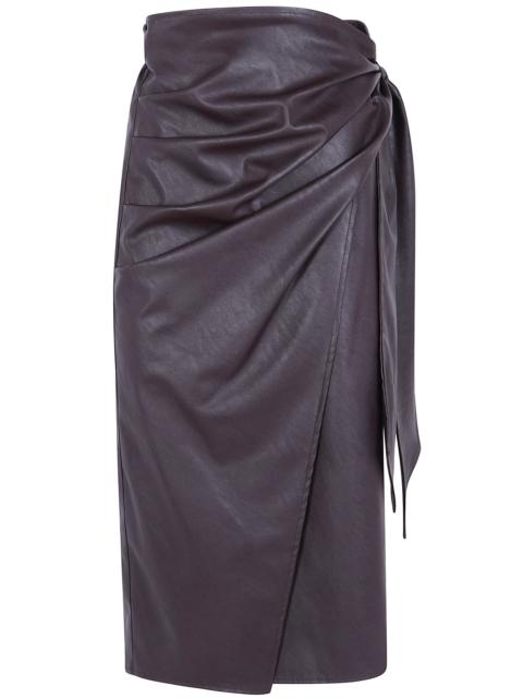 ELISABETTA FRANCHI Skirt Wrap Around "Go21866e2 Ev9 Dark Chocolate"