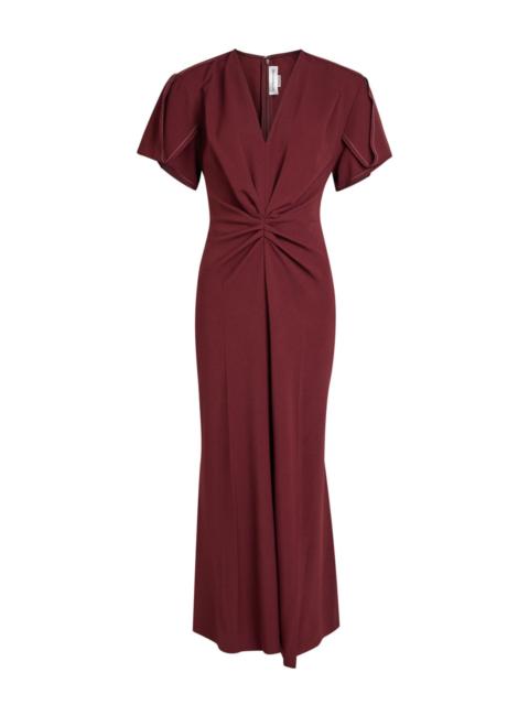 Victoria Beckham Victoria Beckham Eve Gathered Crepe Midi Dress