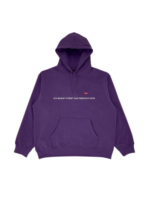 Supreme Shop Small Box Hooded Sweatshirt - San Francisco 'Dark Purple'