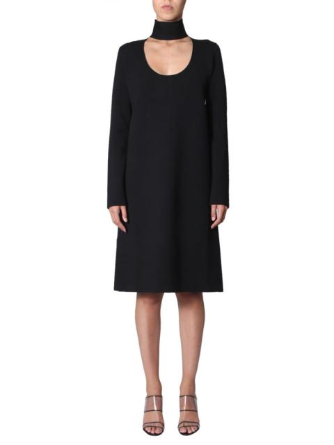 Bottega Veneta BOTTEGA VENETA Embellished Gathered Jersey Midi Dress