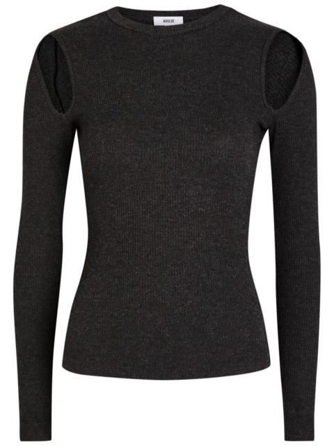 AGOLDE Agolde Pierce Cold Shoulder Knit top