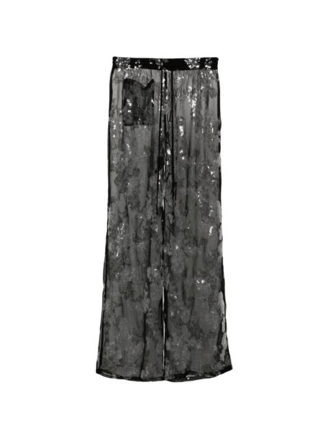 SIEDRÉS Nedi sequinned wide-leg trousers