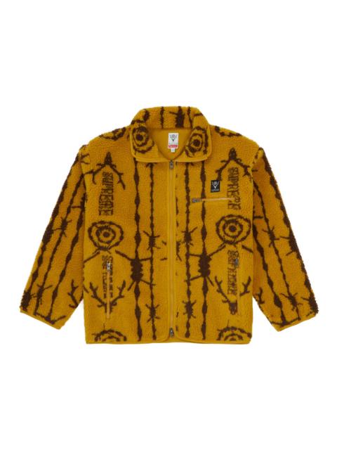 Supreme Supreme SOUTH2 WEST8 Fleece Jacket Mustard