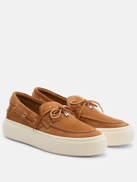 HOGAN Suede boat shoes