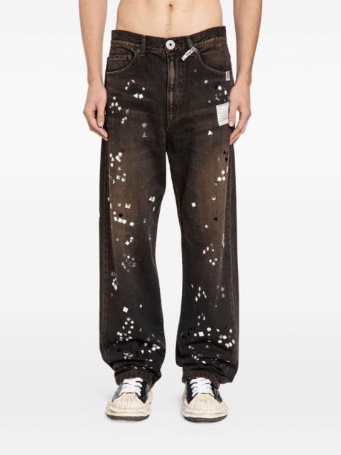 Maison MIHARAYASUHIRO crystal-embellished jeans