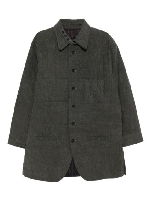 Yohji Yamamoto gusset-collar padded jacket