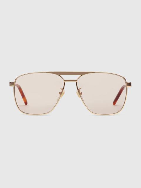 GUCCI Navigator-frame sunglasses