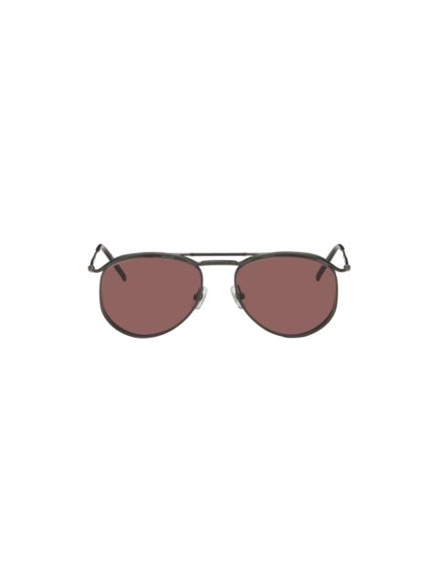 MATSUDA SSENSE Exclusive Black M3122 Sunglasses | REVERSIBLE