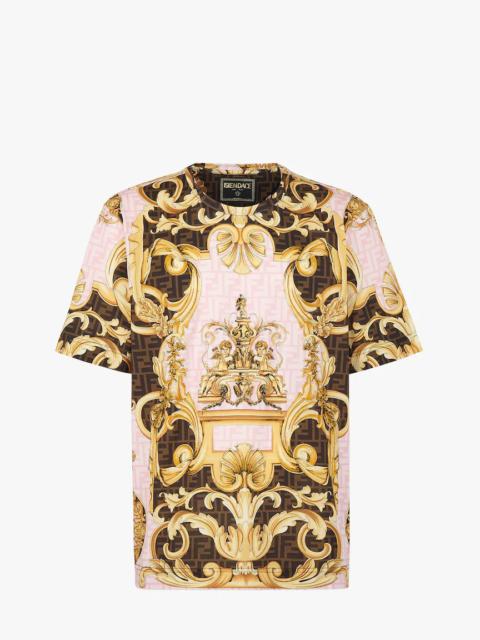 FENDI Fendace multicolor jersey T-shirt