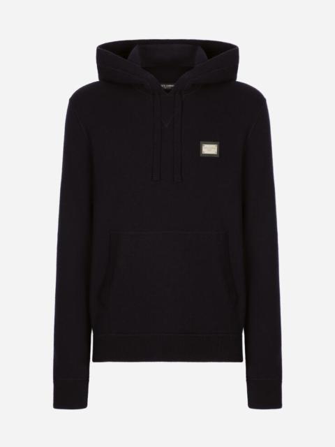 Dolce & Gabbana Wool and cashmere hooded sweater