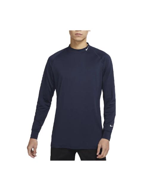 Nike Nike SS22 Dri-FIT Uv Vapor Golf Sports Stand Collar Long Sleeves Obsidian Color CU9803-451