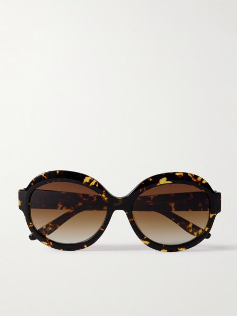 BARTON PERREIRA Orleandra Round-frame Tortoiseshell Acetate Sunglasses