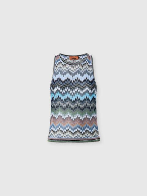Missoni Snake-Pattern Viscose Sleeveless Top