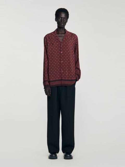 Sandro PRINTED LOOSE-FIT SHIRT