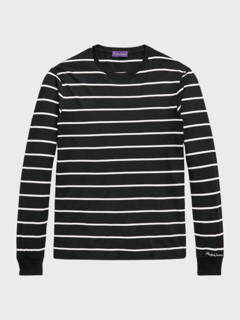 Ralph Lauren Men's Striped Lisle Jersey T-Shirt