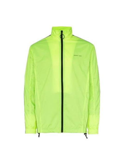 Off-White Off-White Fluo Yellow Track Sports Jacket Fluorescence OMBD010S19D160016200