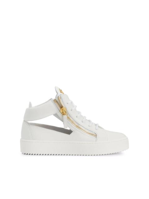 Giuseppe Zanotti Kriss cut-out leather sneakers