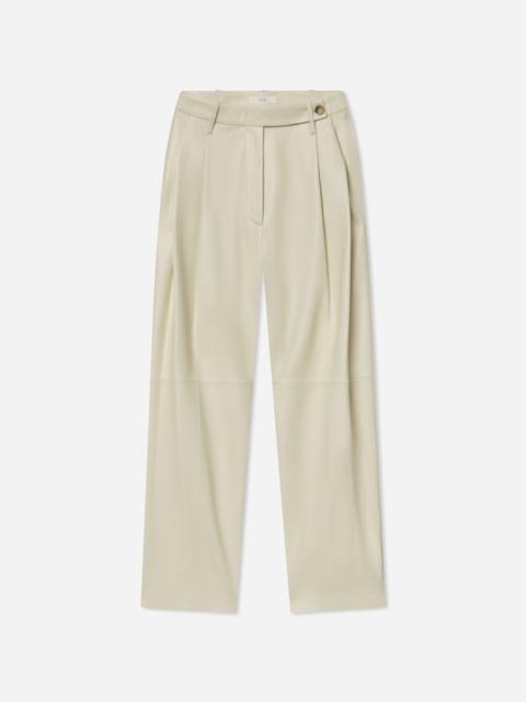 CO Pleated Pants in Leather