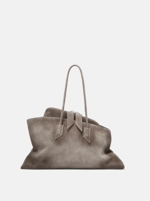 THE ATTICO ''LA PASSEGGIATA MEDIUM'' DARK GREY TOP HANDLE
