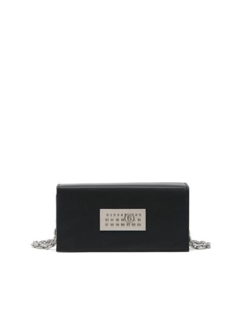 MM6 Maison Margiela numbers-motif leather shoulder bag