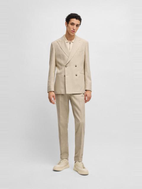 TWO-PIECE SUIT IN PATTERNED TWEED