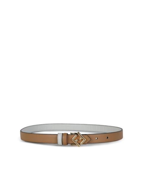 FENDI BROWN AND REVERSIBLE LEATHER BELT