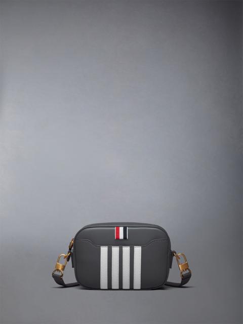 Thom Browne Horizontal Camera Bag W/ 4 Bar Stripes in Smooth Calf