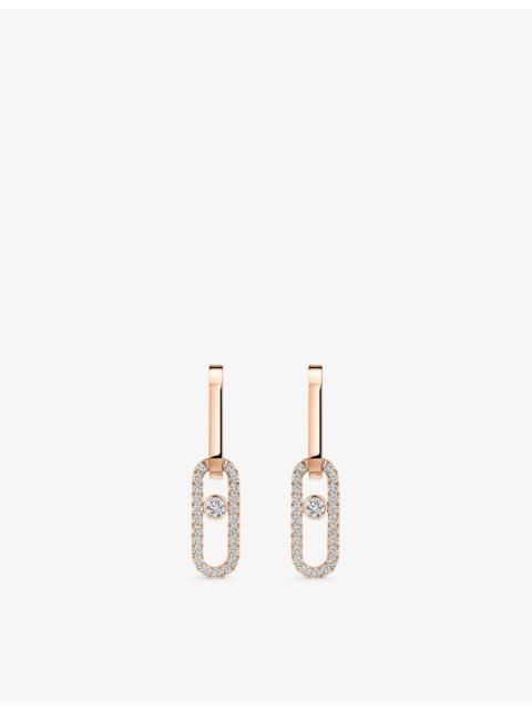 MESSIKA Move Link 18ct gold and 0.85ct diamond earrings
