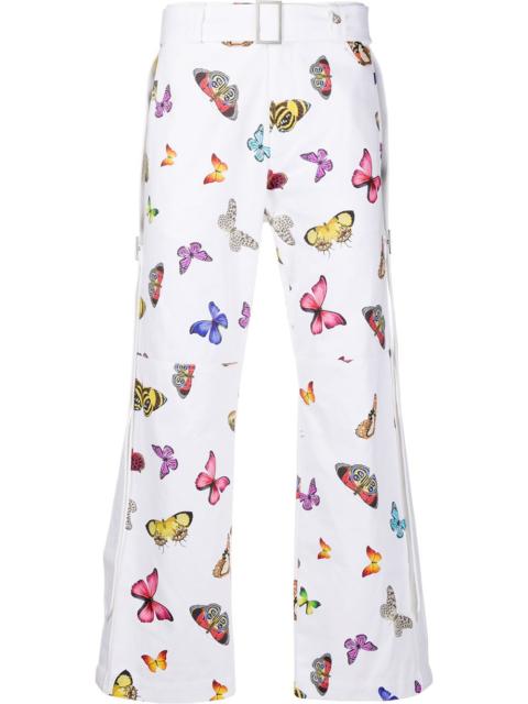 Palm Angels butterfly print straight trousers
