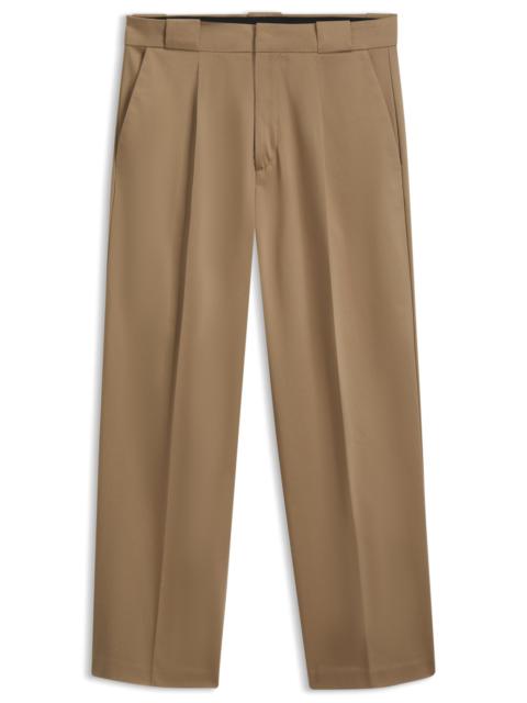 HUGO TAILORED CASUAL PANTS IN STRETCH COTTON