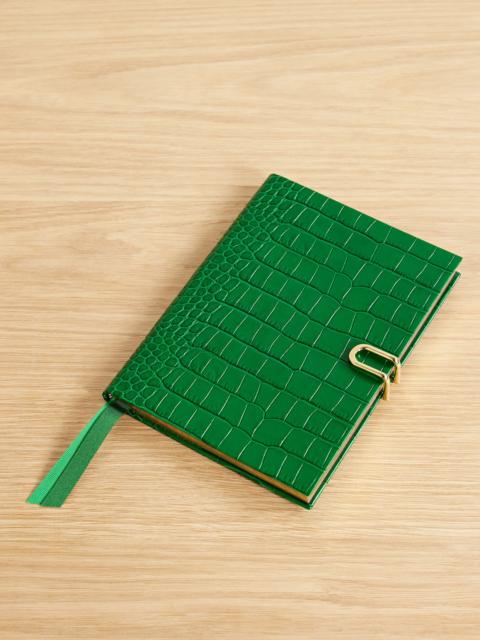Smythson Soho Mara 2025 Croc-effect Leather Diary With Slide