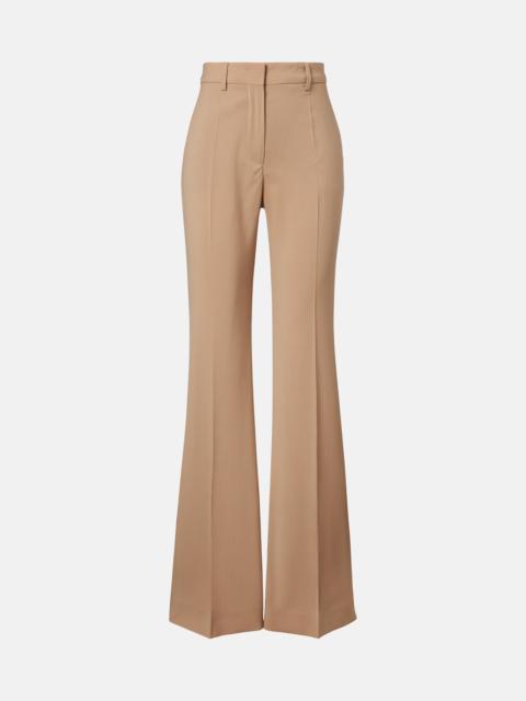 Sportmax Virgin wool flared pants