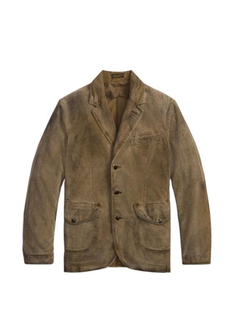 RRL by Ralph Lauren corduroy elbow-patch cotton blazer