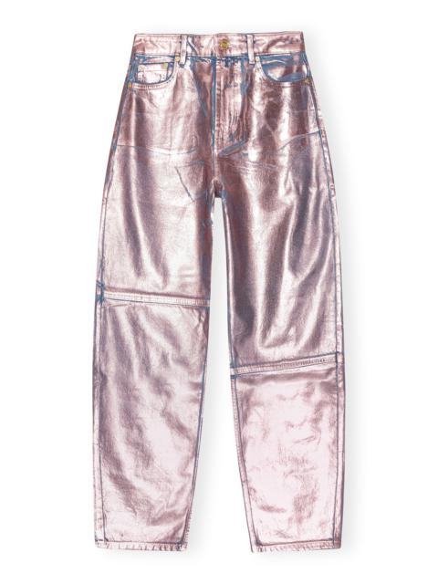GANNI LILAC FOIL STARY JEANS