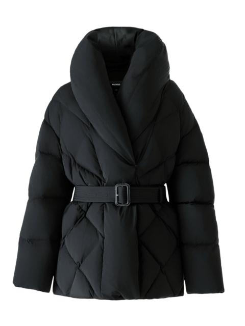 MACKAGE Women's Olive Down Belted Jacket - Black
