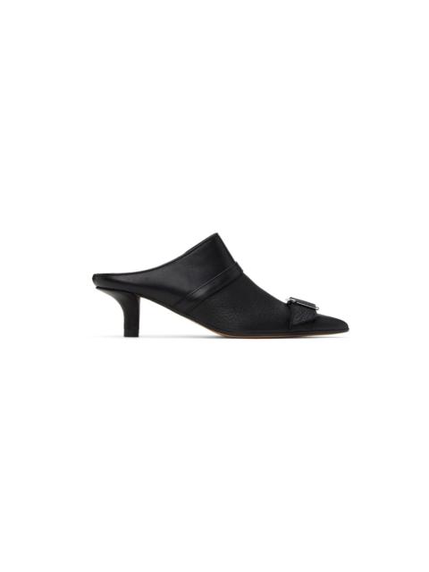 MM6 Maison Margiela Black Buckle Loafers