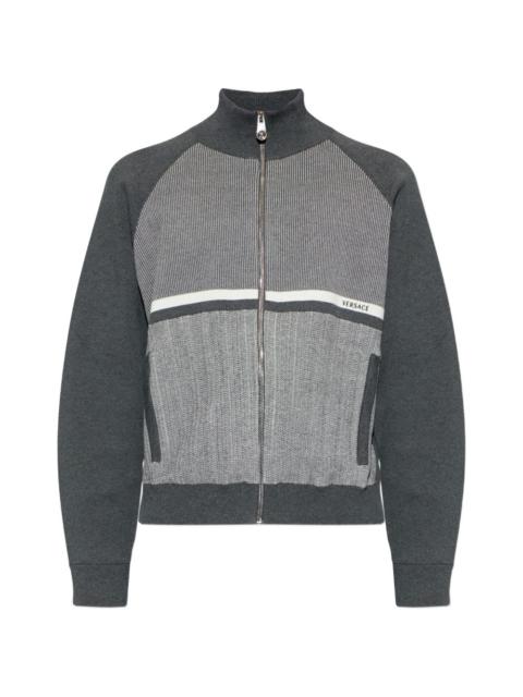 VERSACE zip-up cardigan