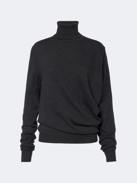 MAGDA BUTRYM Draped wool turtleneck sweater