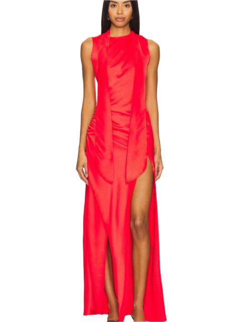 SIEDRÉS Narah Scarf And Fray Maxi Dress