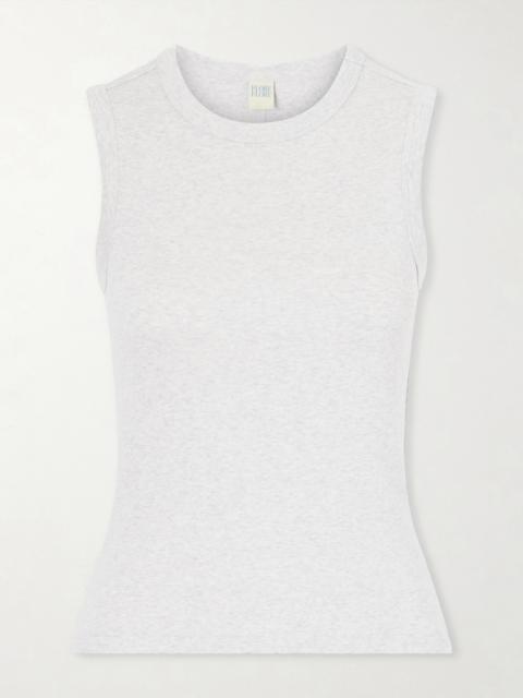 FLORE FLORE Esmé Ribbed Organic Cotton-jersey Tank