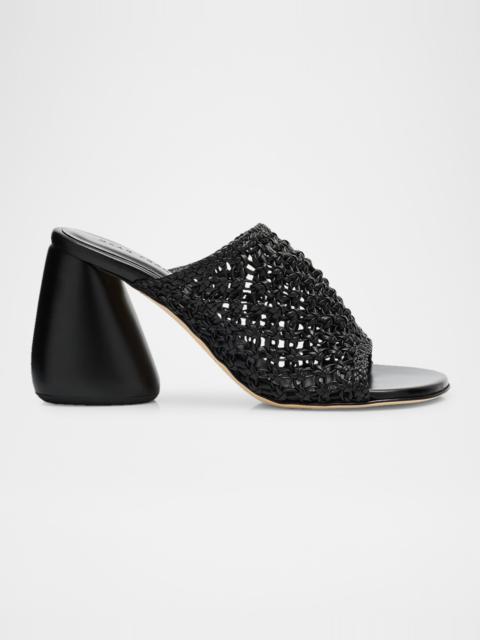 DEAR FRANCES Drew Woven Leather Mule Sandals