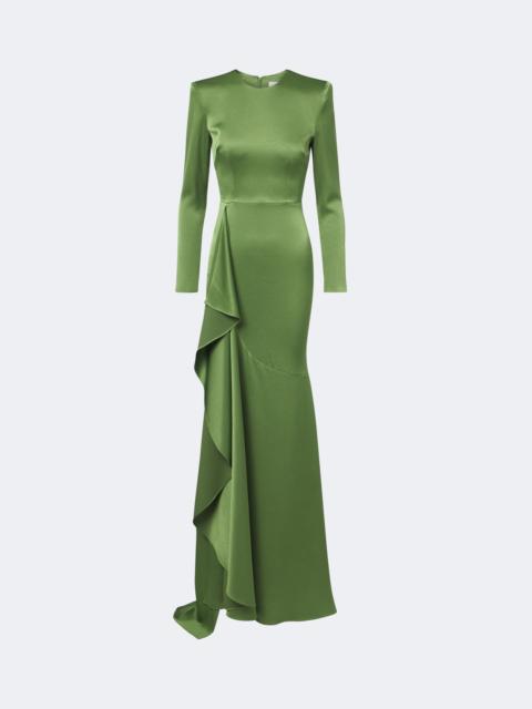 ALEX PERRY Draped crêpe satin gown
