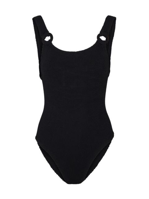 Domino seersucker swimsuit