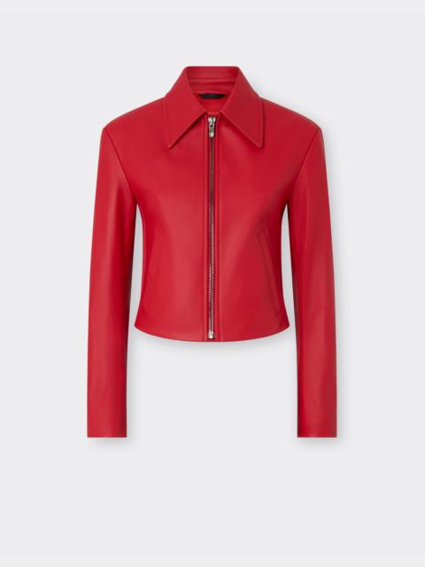 Ferrari Nappa leather biker jacket