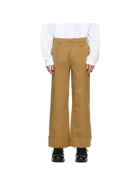 Simone Rocha Khaki Four-Pocket Jeans