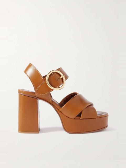 See by Chloé Lyna leather platform sandals