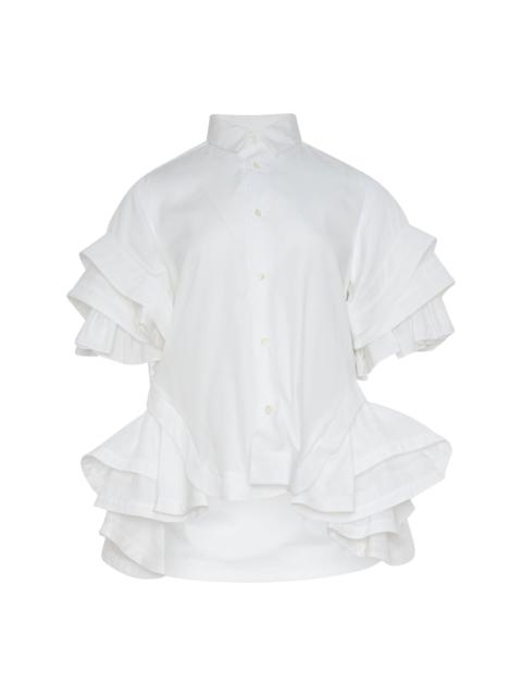 Noir Kei Ninomiya Ruffled Flare Shirt Blouse