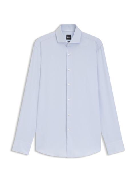 BOSS SLIM-FIT SHIRT IN STRUCTURED COTTON